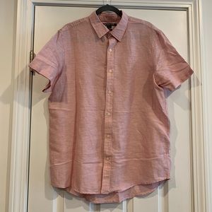 Michael Kors Mens Short Sleeve Button Down
